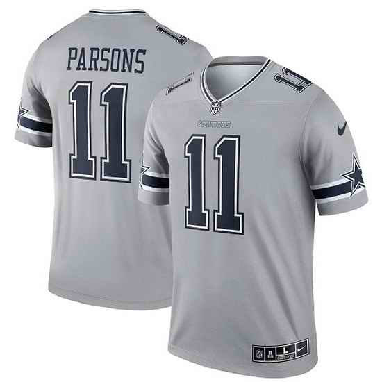Men Dallas Cowboys #11 Micah Parsons Limited Gray Inverted Vapor Nike Jersey->dallas cowboys->NFL Jersey