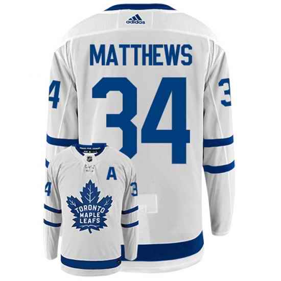 Men Toronto Maple Leafs #34 Auston Matthews White Stitched Jersey->new jersey devils->NHL Jersey
