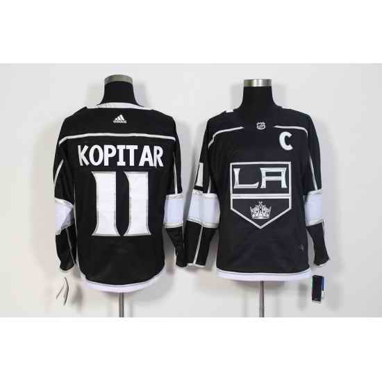 Men's Adidas Los Angeles Kings #11 Anze Kopitar Black Stitched C Patch NHL Jersey->anaheim ducks->NHL Jersey