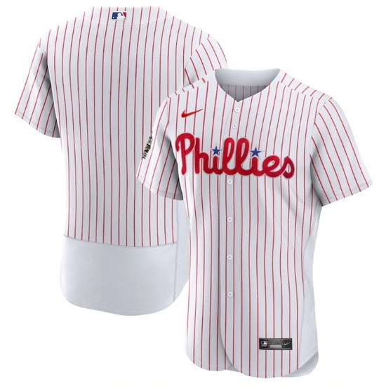 Men Philadelphia Phillies Blank White 2022 World Series Flex Base Stitched Baseball Jersey->seattle mariners->MLB Jersey