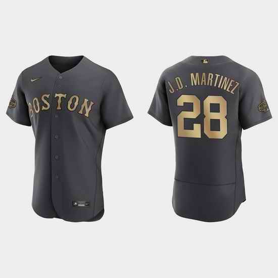 Men J.D. Martinez Boston Red Sox 2022 Mlb All Star Game Authentic Charcoal Jersey->2022 all star->MLB Jersey