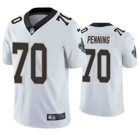 Men New Orleans Saints #70 Trevor Penning White Vapor Limited Stitched jersey->new orleans saints->NFL Jersey