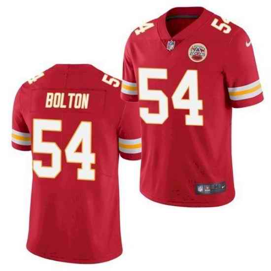 Men Nike Kansas City Chiefs Nick Bolton #54 Red Limited Football Jersey->kansas city chiefs->NFL Jersey