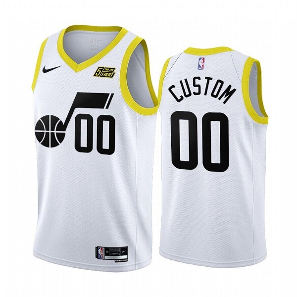 Men's Utah Jazz Active Player Custom White 2022/23 Association Edition Stitched Basketball Jersey->portland trail blazers->NBA Jersey