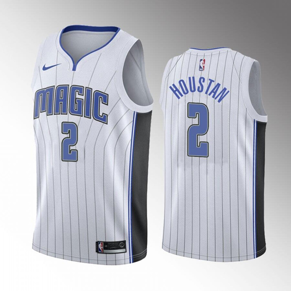 Men's Orlando Magic #2 Caleb Houstan White 2022 Draft Basketball  Stitched Jersey->portland trail blazers->NBA Jersey