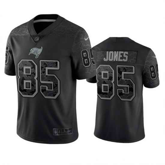 Men Tampa Bay Buccaneers #85 Julio Jones Black Reflective Limited Stitched Jersey->tennessee titans->NFL Jersey
