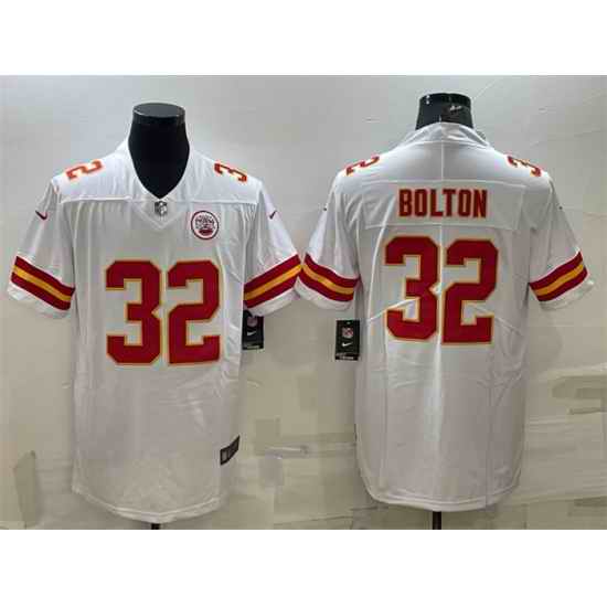 Men Kansas City Chiefs #32 Nick Bolton White Vapor Untouchable Limited Stitched Football Jersey->las vegas raiders->NFL Jersey