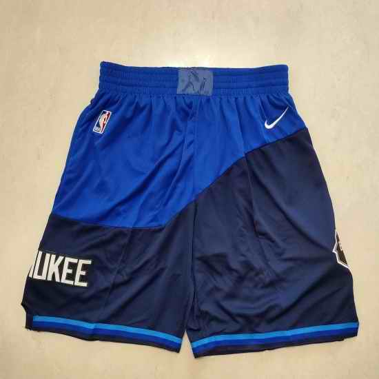 Milwaukee Bucks Basketball Shorts 010->nba shorts->NBA Jersey