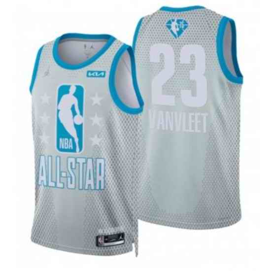 Men's 2022 All-Star #23 Fred VanVleet Gray Stitched Basketball Jersey->brooklyn nets->NBA Jersey