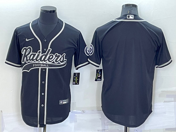 Men's Las Vegas Raiders Blank Black Cool Base Stitched Baseball Jersey->indianapolis colts->NFL Jersey