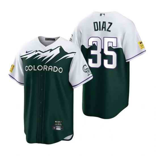 Men Nike Nike Colorado Rockies #35 Elias Diaz City Connect Stitched Baseball Jersey->colorado rockies->MLB Jersey