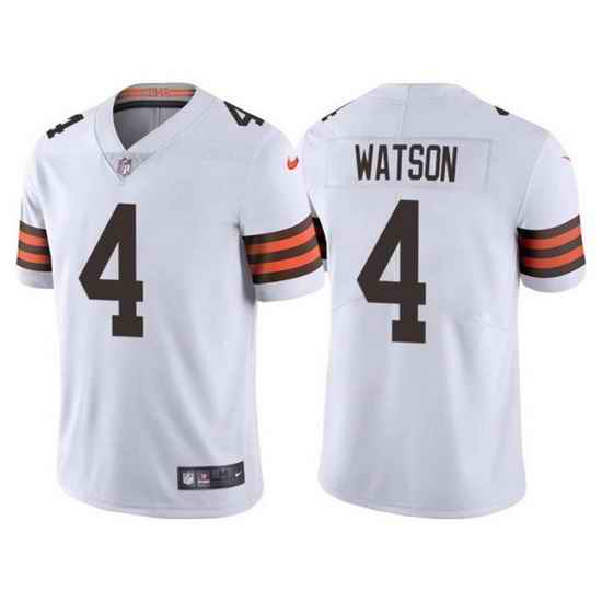 Youth Cleveland Browns #4 Deshaun Watson White Vapor Untouchable Limited Stitched Jersey->youth nfl jersey->Youth Jersey