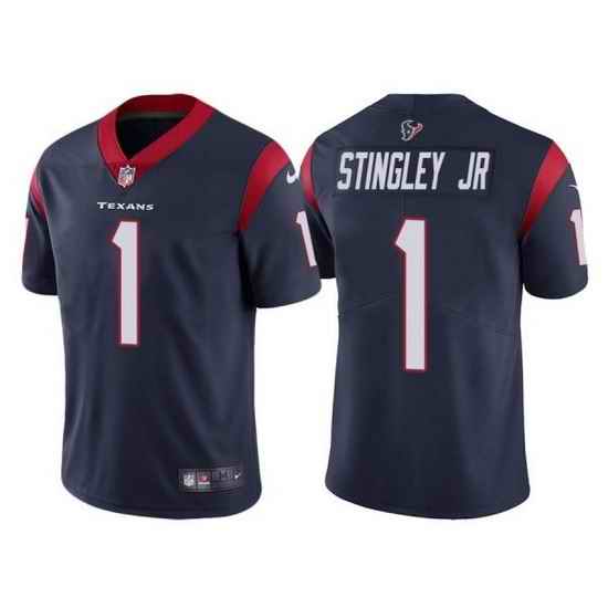 Nike Texans #1 Derek Stingley Jr Navy 2022 NFL Draft Vapor Untouchable Limited Jerse->philadelphia eagles->NFL Jersey