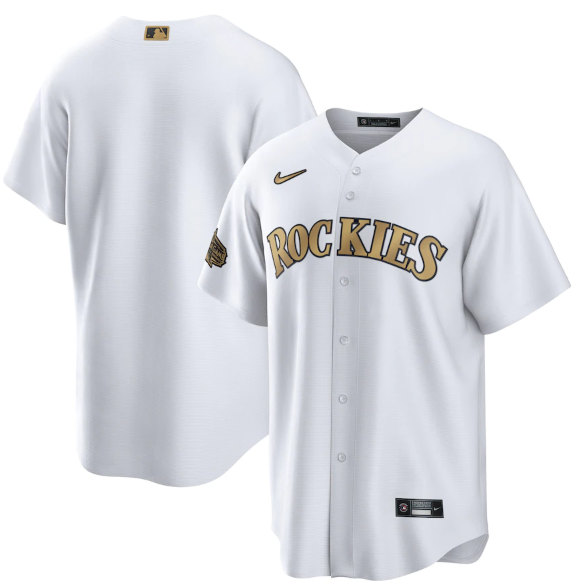 Men's Colorado Rockies Blank White 2022 All-Star Cool Base Stitched Baseball Jersey->cleveland guardians->MLB Jersey