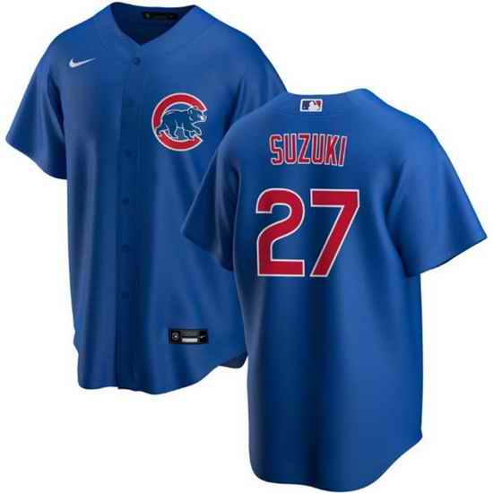 Men Chicago Cubs #27 Seiya Suzuki Royal Cool Base Stitched Baseball jersey->chicago cubs->MLB Jersey