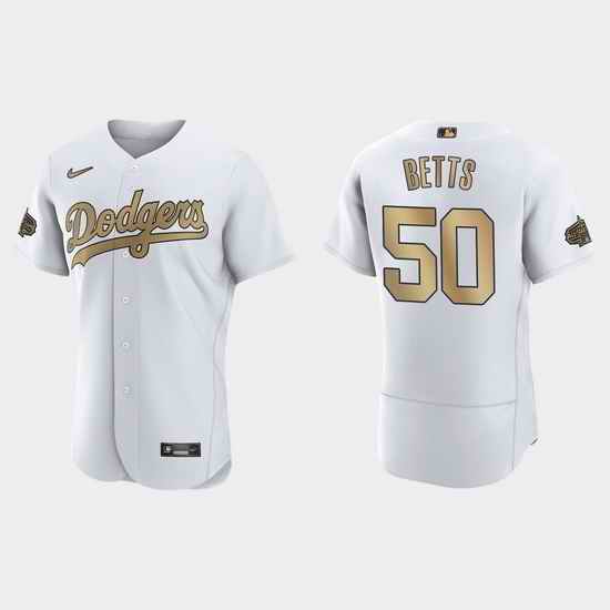 Men Mookie Betts Los Angeles Dodgers 2022 Mlb All Star Game Authentic White Jersey->2022 all star->MLB Jersey