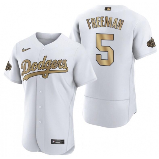 Men Los Angeles Dodgers freddie freeman white 2022 mlb all-star game authentic jersey->new york mets->MLB Jersey