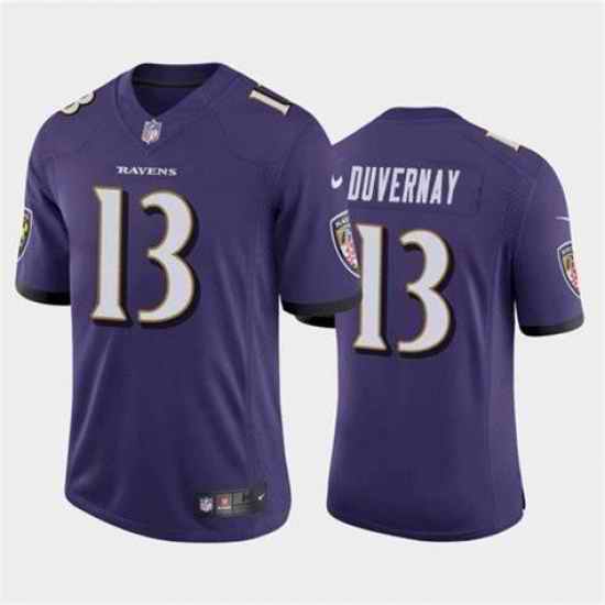 Men Ravens Devin Duvernay #13 Vapor Untouchable Limited NFL Jersey->women nfl jersey->Women Jersey