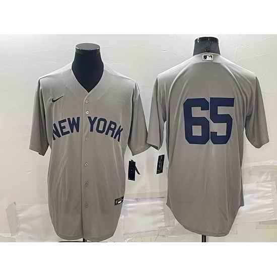 Men New York Yankees #65 Nestor Cortes Grey Field Of Dreams Cool Base Stitched Baseball Jersey->san francisco giants->MLB Jersey