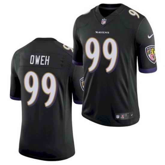 Men Baltimore Ravens #99 Odafe Oweh Black 2021 Limited Football Jersey->baltimore ravens->NFL Jersey