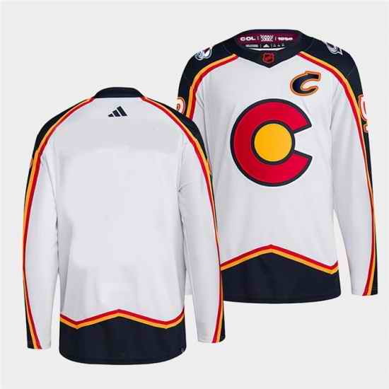 Women Colorado Avalanche Blank 2022 #23 White Reverse Retro Stitched Jersey->boston bruins->NHL Jersey
