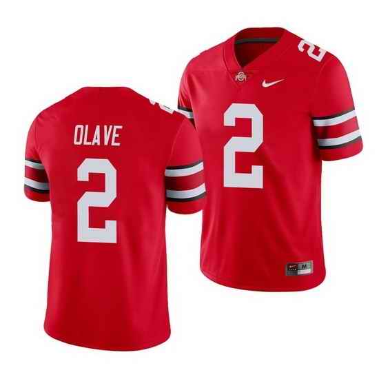Youth Ohio State Buckeyes Chris Olave Scarlet Red Game Jersey->ohio state buckeyes->NCAA Jersey