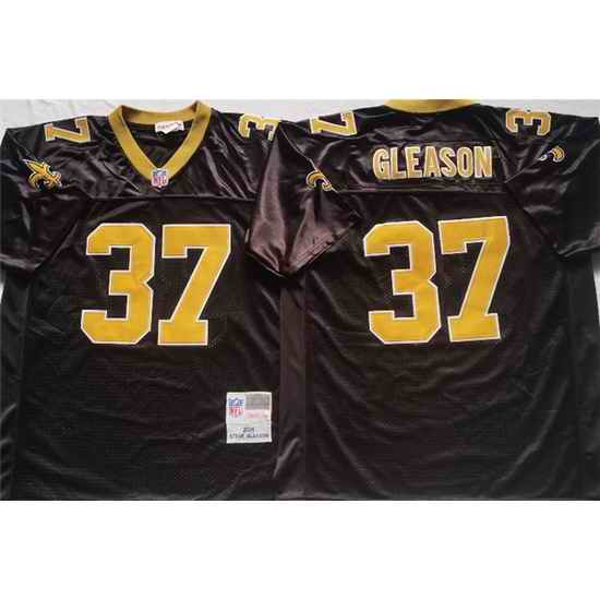 Men New Orleans Saints #37 GLEASON Black Stitched jersey->new orleans saints->NFL Jersey