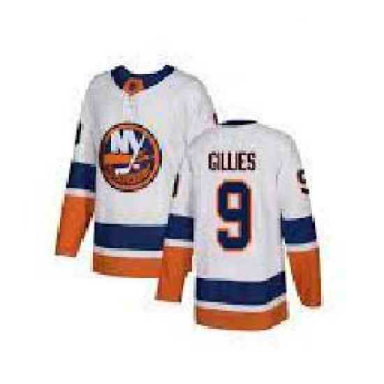 Men Adidas New York Islanders #9 Clark Gillies White Alternate NHL Jersey->new york rangers->NHL Jersey