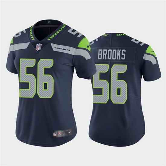 Women Seattle Seahawks Jordyn Brooks #56 Grey Vapor Limited Football Jersey->women nfl jersey->Women Jersey