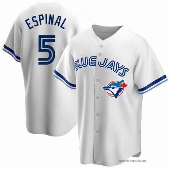 Men's Nike Toronto Blue Jays #5 Santiago Espinal White Alternate Jersey->san francisco giants->MLB Jersey