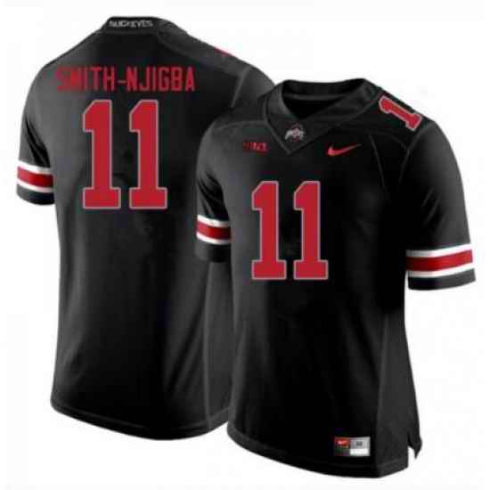 Men Jersey Ohio State Buckeyes Jaxon Smith-Njigba Black Stitched Jersey->san francisco 49ers->NFL Jersey