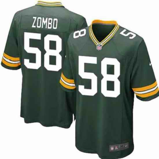 Men Nike Green Bay Packers Frank Zombo Green #58 Vapor Untouchable Limited Player NFL Jersey->kansas city chiefs->NFL Jersey