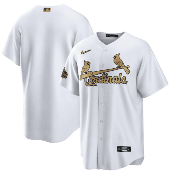 Men's St. Louis Cardinals Blank White 2022 All-Star Cool Base Stitched Baseball Jersey->st.louis cardinals->MLB Jersey
