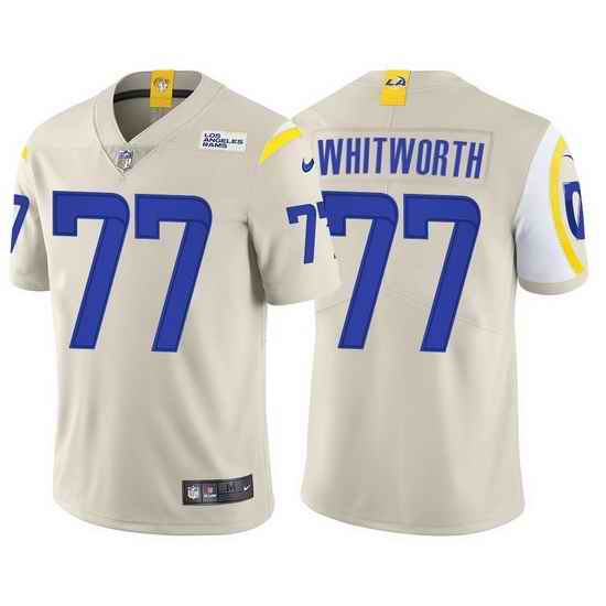 Men Nike Los Angeles Rams #77 Andrew Whitworth Bond Vapor Untouchable Limited Jersey->los angeles rams->NFL Jersey