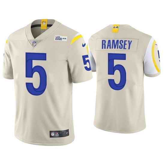 Youth Los Angeles Rams #5 Jalen Ramsey Bone Vapor Untouchable Limited Stitched Jersey->youth nfl jersey->Youth Jersey