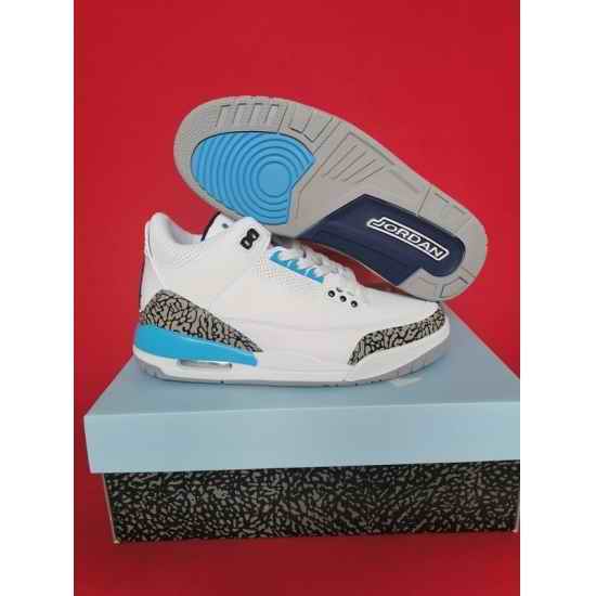 Air Jordan #3 Women Shoes White Gray->air jordan men->Sneakers