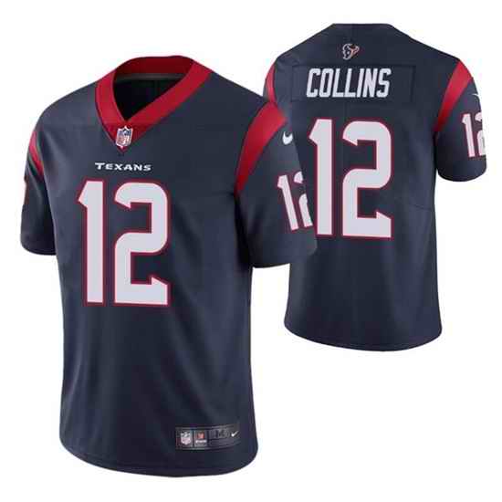 Men Houston Texans #12 Nico Collins Navy Vapor Untouchable Limited Stitched Jersey->green bay packers->NFL Jersey