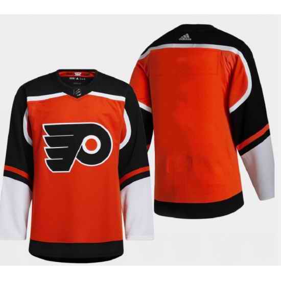 Men Philadelphia Flyers Blank 2021 Orange Reverse Retro Stitched Jersey->pittsburgh penguins->NHL Jersey