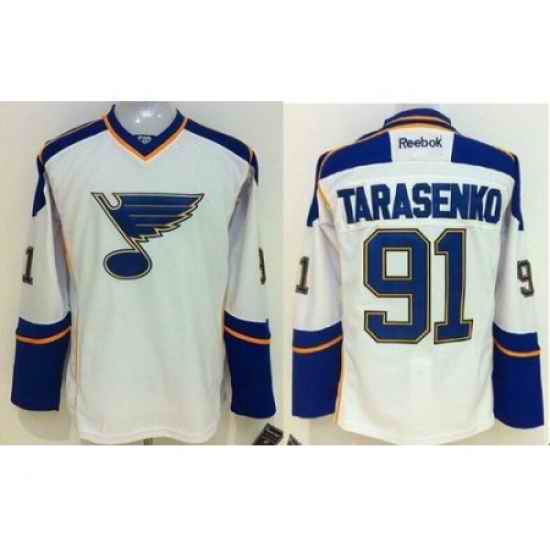 St. Louis Blues #91 Vladimir Tarasenko White Away Stitched NHL Jersey->women nhl jersey->Women Jersey