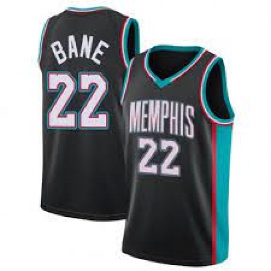 Men Memphis Grizzlies #22 Desmond Bane black 2021 City Edition jersey->nba shorts->NBA Jersey
