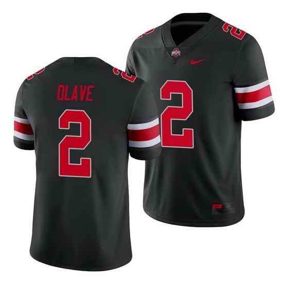 Youth Ohio State Buckeyes Chris Olave Scarlet Black Game Jersey->ohio state buckeyes->NCAA Jersey