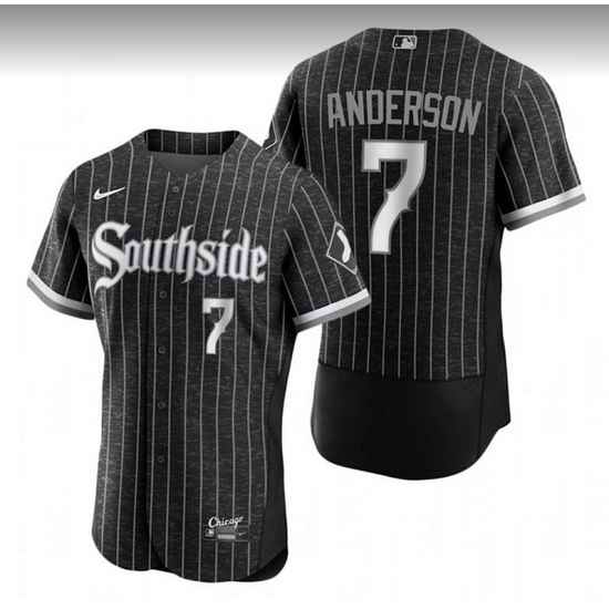 Men Chicago White Sox #7 Tim Anderson City Connect Flex Base Stitched Jerse->boston red sox->MLB Jersey