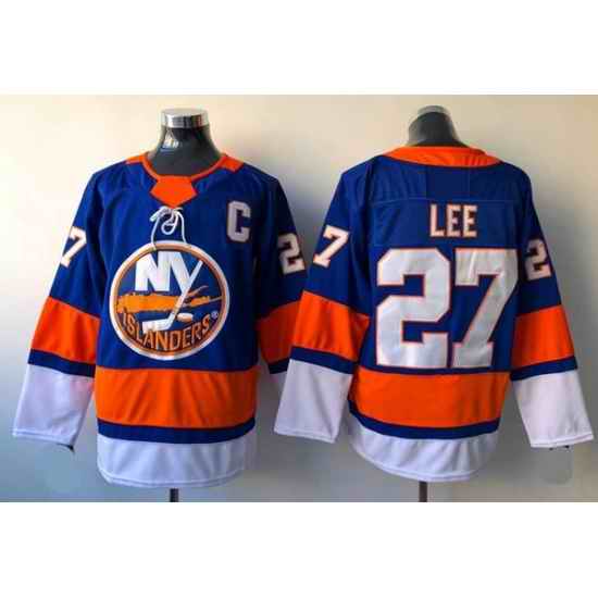 Men New York Islanders #27 Anders Lee Royal Adidas Jersey Stitched C Patch->sacramento kings->NBA Jersey
