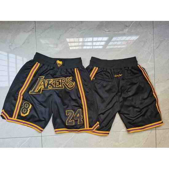 Los Angeles Lakers Basketball Shorts 016->nba shorts->NBA Jersey
