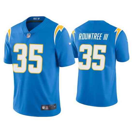 Men Los Angeles Chargers #35 Larry Rountree III 2021 Blue Vapor Untouchable Limited Stitched Jersey->las vegas raiders->NFL Jersey