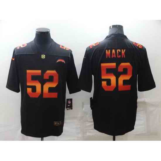 Men Los Angeles Chargers #52 Khalil Mack Black Fashion Limited Stitched jersey->las vegas raiders->NFL Jersey