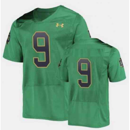 Men Notre Dame Fighting Irish #9 College Football Green Jersey II->women nfl jersey->Women Jersey