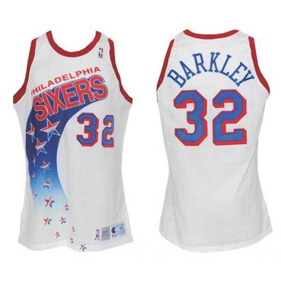 Men 1991-92 Charles Barkley Philadelphia 76ers Game Star jersey->portland trail blazers->NBA Jersey