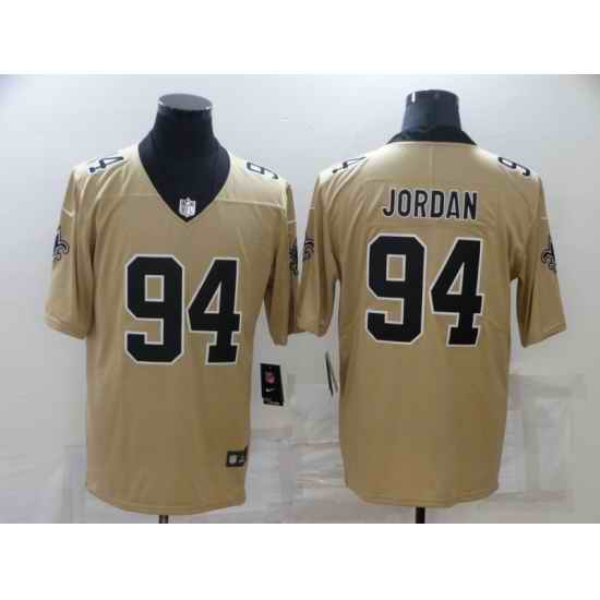 Men New Orleans Saints #94 Cameron Jordan Gold 2019 Inverted Legend Stitched NFL Nike Limited Jersey->new orleans saints->NFL Jersey