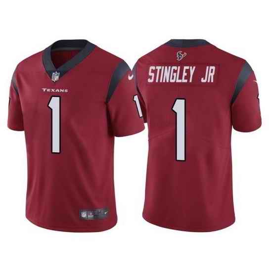Nike Texans #1 Derek Stingley Jr Red 2022 NFL Draft Vapor Untouchable Limited Jerse->philadelphia eagles->NFL Jersey